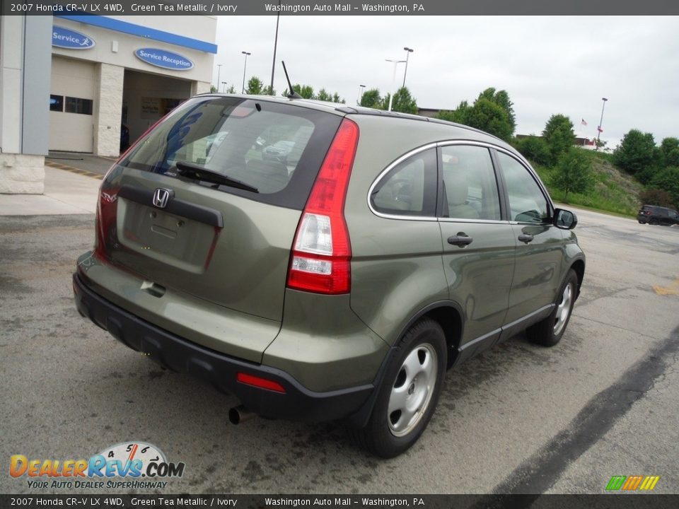 2007 Honda CR-V LX 4WD Green Tea Metallic / Ivory Photo #10