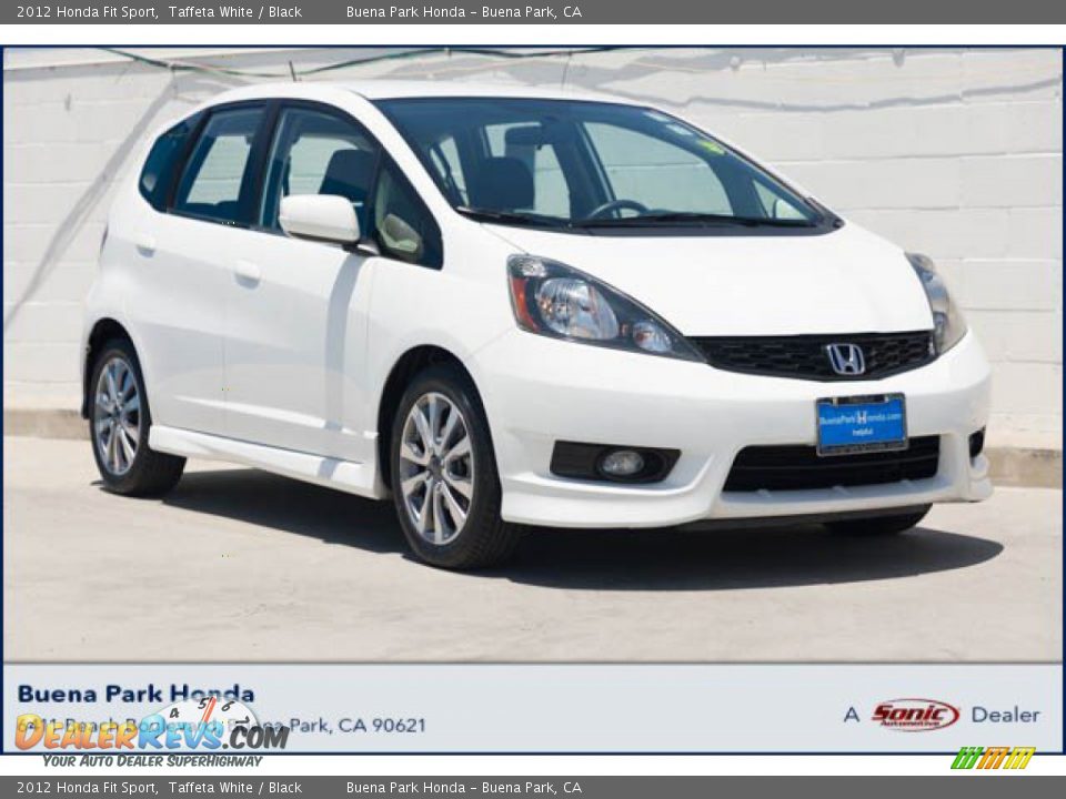 2012 Honda Fit Sport Taffeta White / Black Photo #1