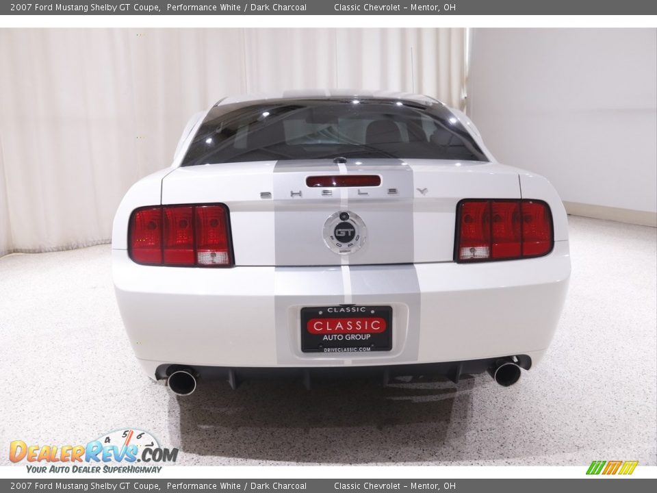 2007 Ford Mustang Shelby GT Coupe Performance White / Dark Charcoal Photo #14