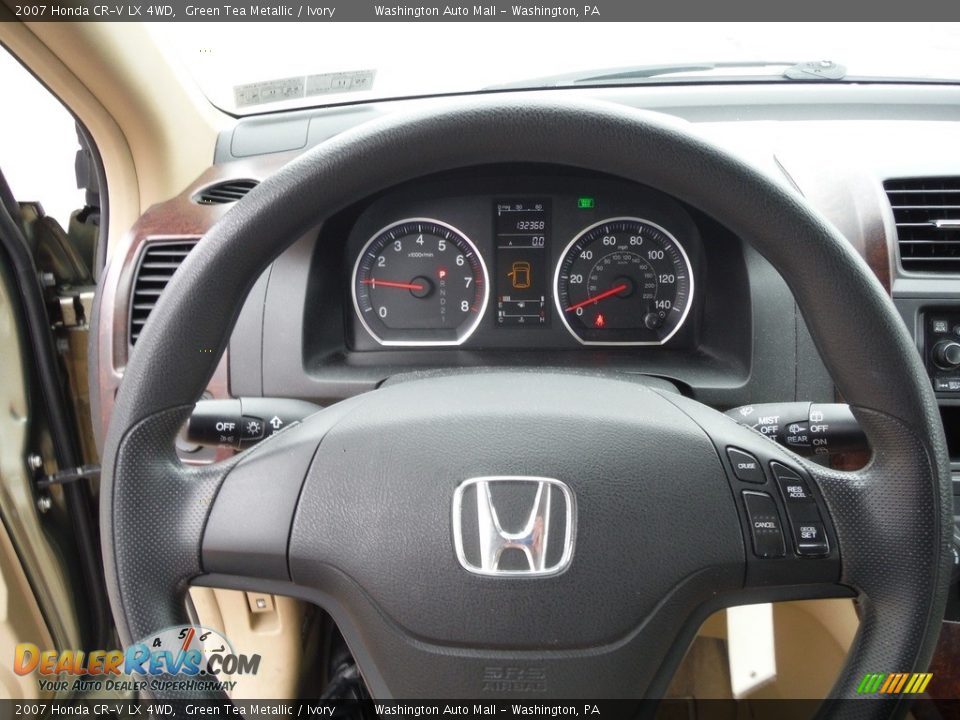 2007 Honda CR-V LX 4WD Green Tea Metallic / Ivory Photo #19