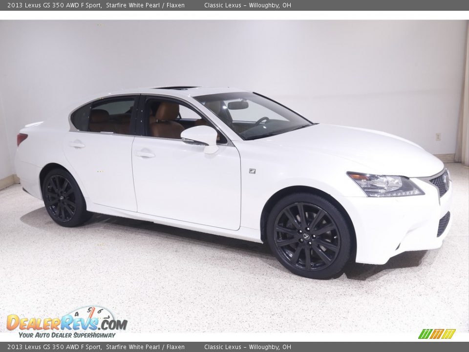 2013 Lexus GS 350 AWD F Sport Starfire White Pearl / Flaxen Photo #1