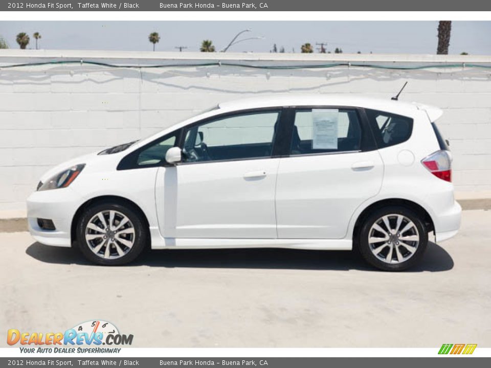 2012 Honda Fit Sport Taffeta White / Black Photo #8