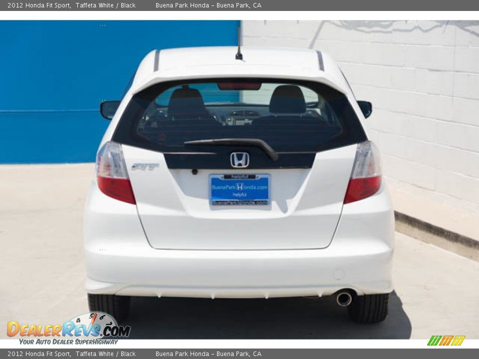 2012 Honda Fit Sport Taffeta White / Black Photo #9