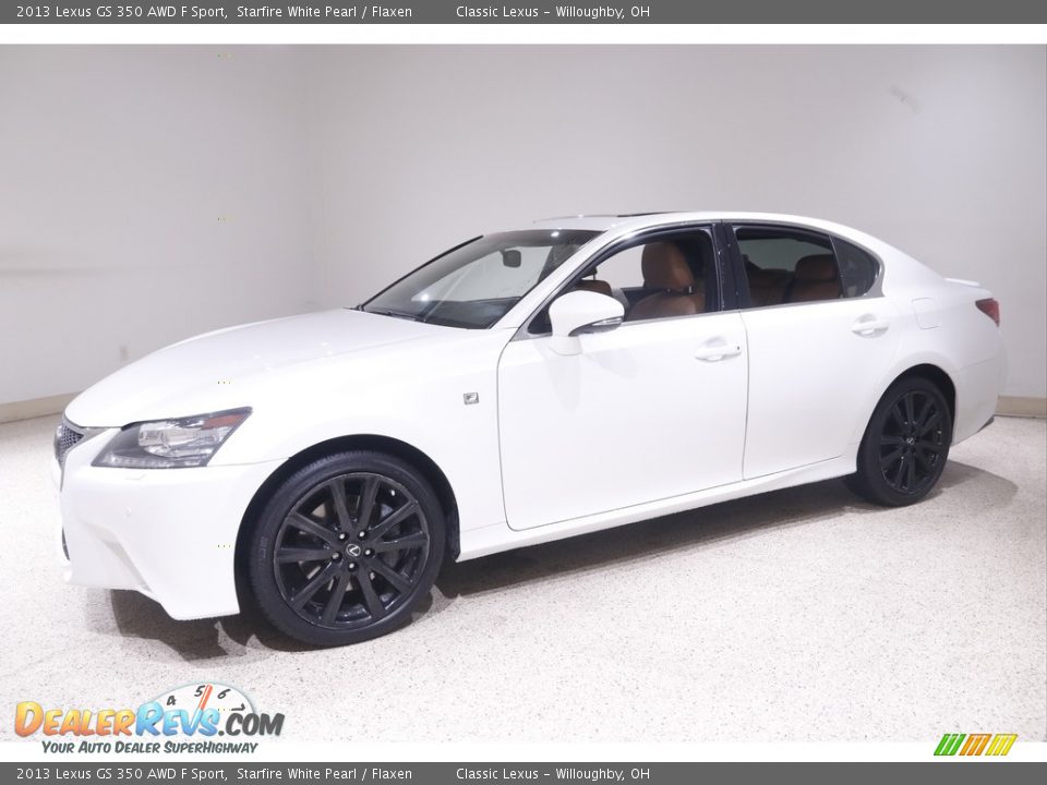 2013 Lexus GS 350 AWD F Sport Starfire White Pearl / Flaxen Photo #3