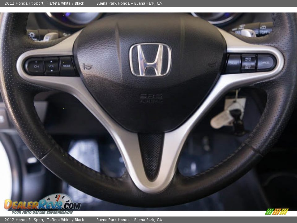 2012 Honda Fit Sport Taffeta White / Black Photo #13