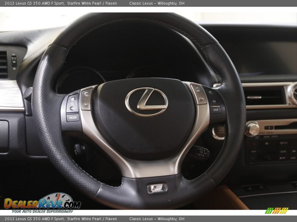 2013 Lexus GS 350 AWD F Sport Starfire White Pearl / Flaxen Photo #7