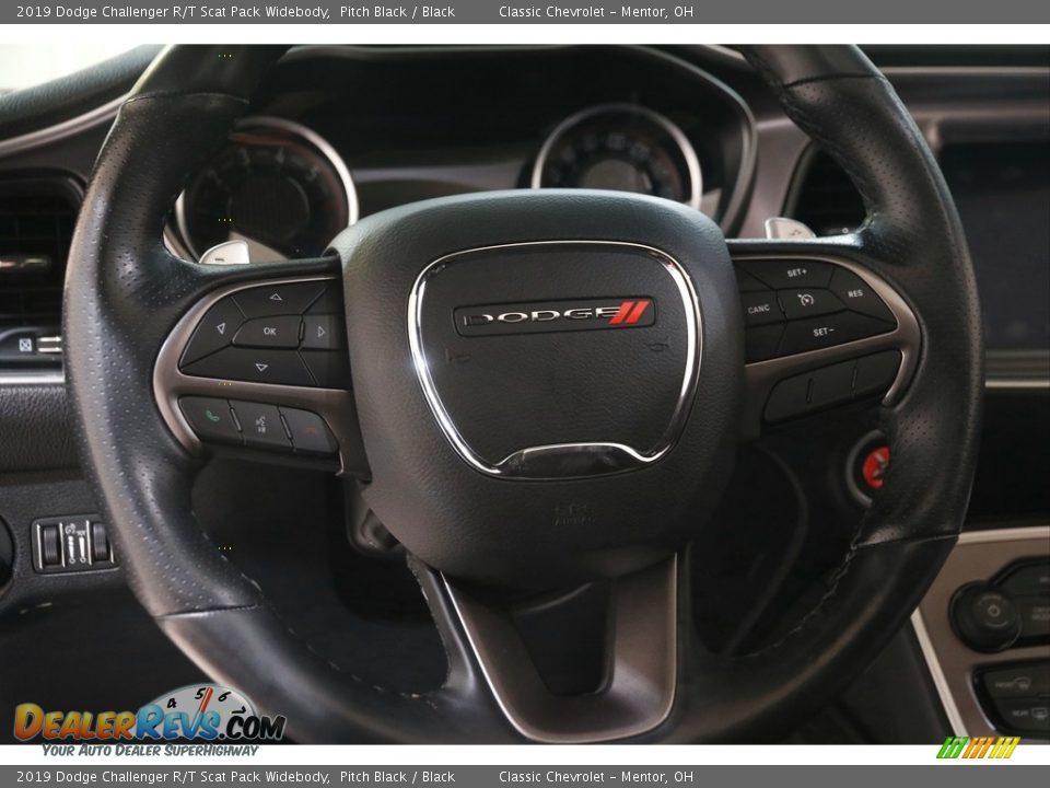 2019 Dodge Challenger R/T Scat Pack Widebody Steering Wheel Photo #7