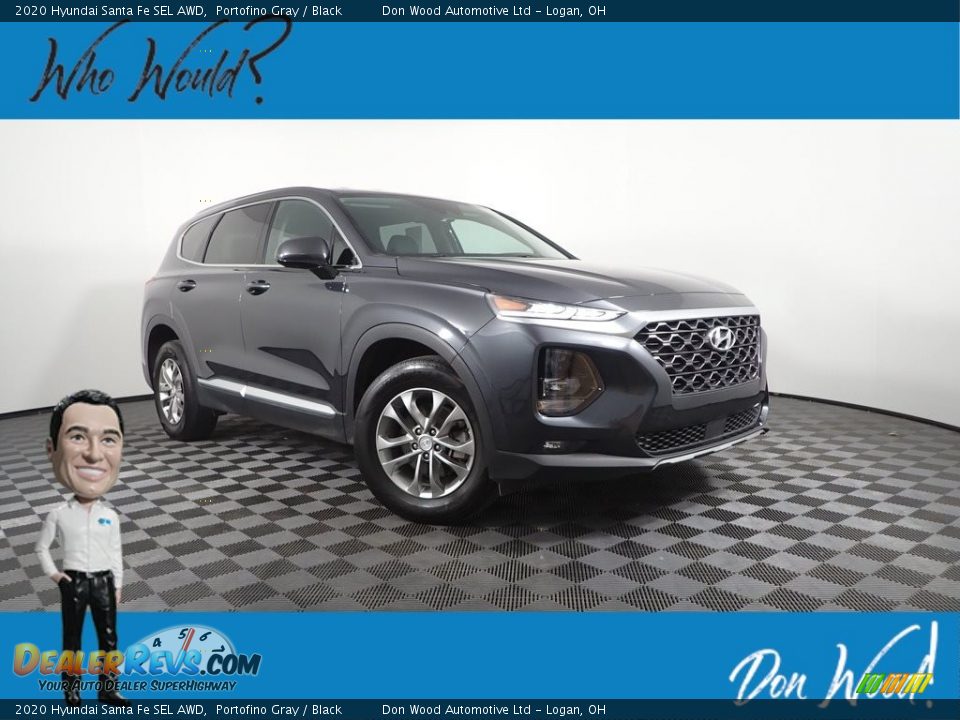 2020 Hyundai Santa Fe SEL AWD Portofino Gray / Black Photo #1