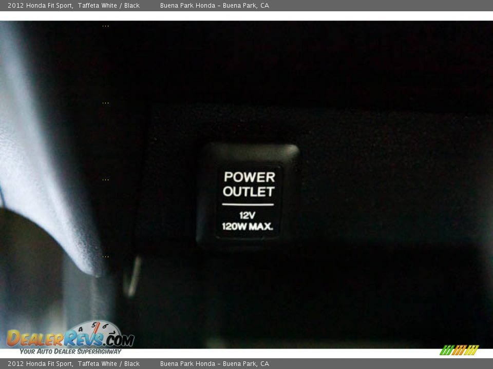 2012 Honda Fit Sport Taffeta White / Black Photo #16