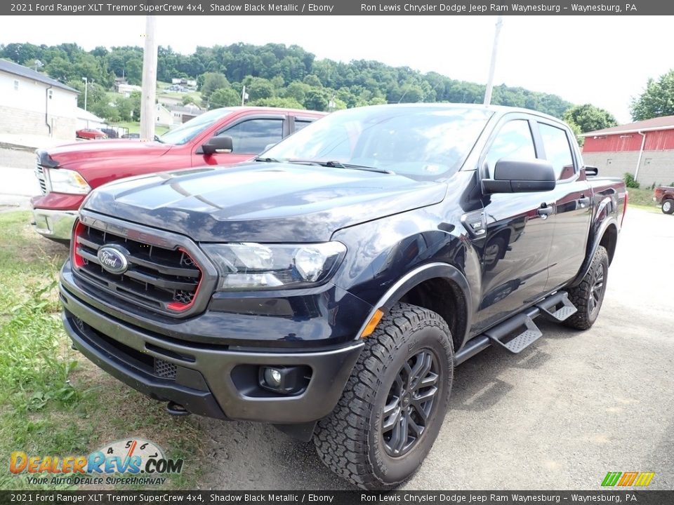 2021 Ford Ranger XLT Tremor SuperCrew 4x4 Shadow Black Metallic / Ebony Photo #1