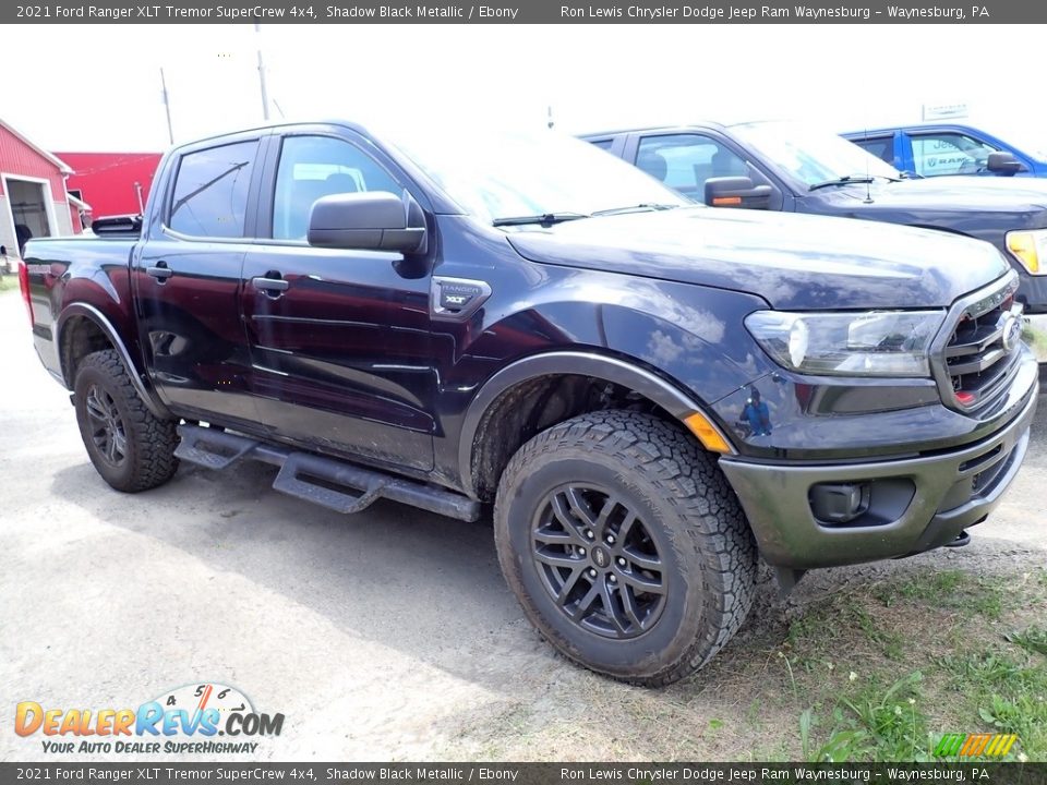 2021 Ford Ranger XLT Tremor SuperCrew 4x4 Shadow Black Metallic / Ebony Photo #4