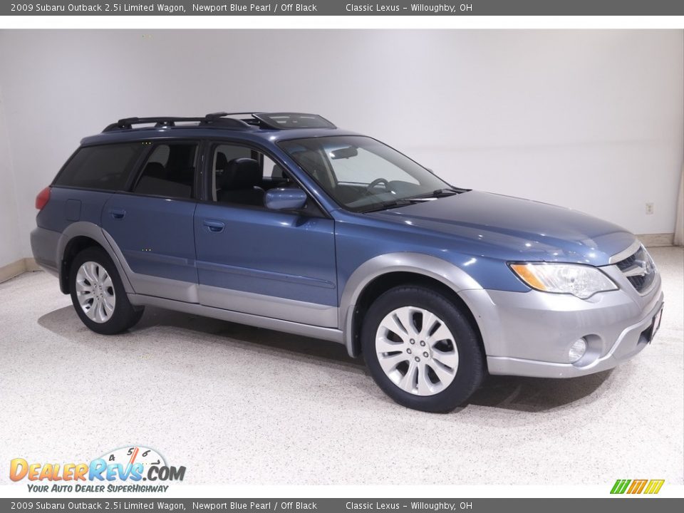 2009 Subaru Outback 2.5i Limited Wagon Newport Blue Pearl / Off Black Photo #1