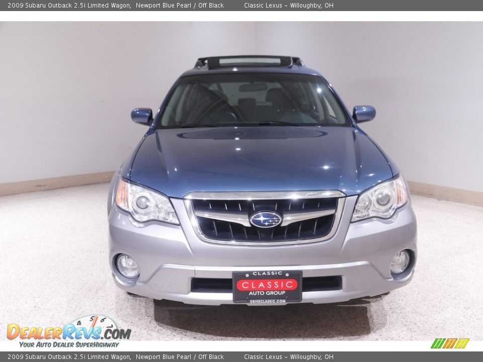 2009 Subaru Outback 2.5i Limited Wagon Newport Blue Pearl / Off Black Photo #2