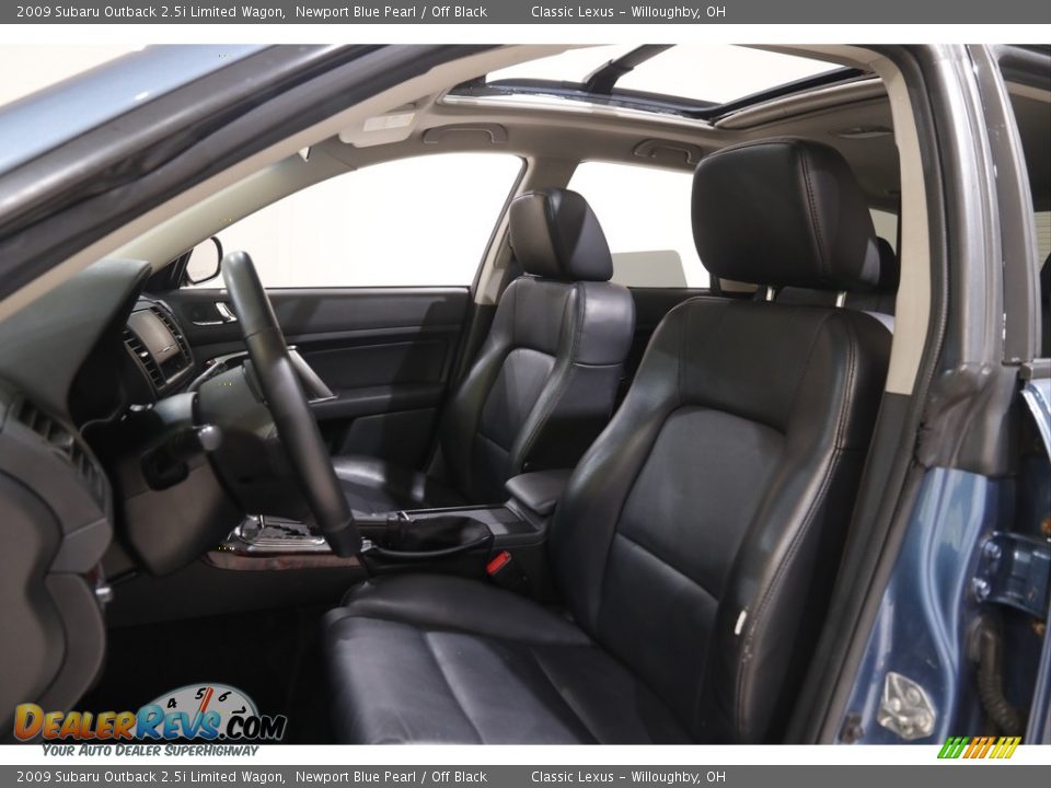 2009 Subaru Outback 2.5i Limited Wagon Newport Blue Pearl / Off Black Photo #5