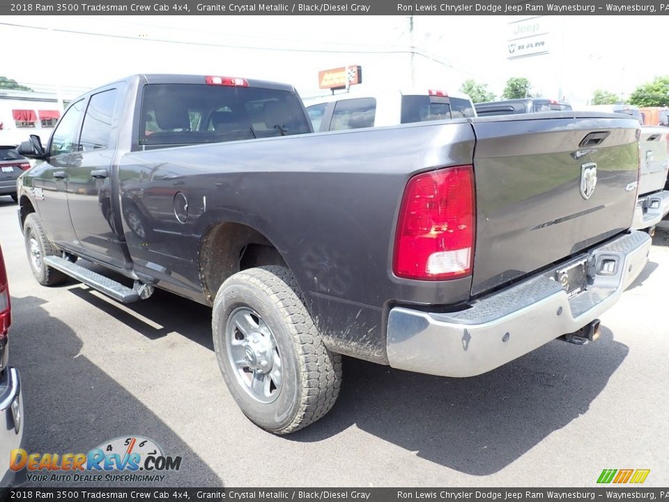 2018 Ram 3500 Tradesman Crew Cab 4x4 Granite Crystal Metallic / Black/Diesel Gray Photo #2