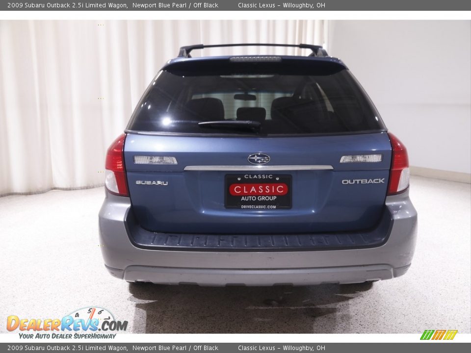 2009 Subaru Outback 2.5i Limited Wagon Newport Blue Pearl / Off Black Photo #18