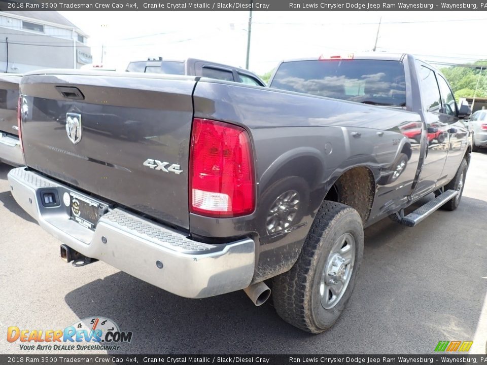 2018 Ram 3500 Tradesman Crew Cab 4x4 Granite Crystal Metallic / Black/Diesel Gray Photo #3