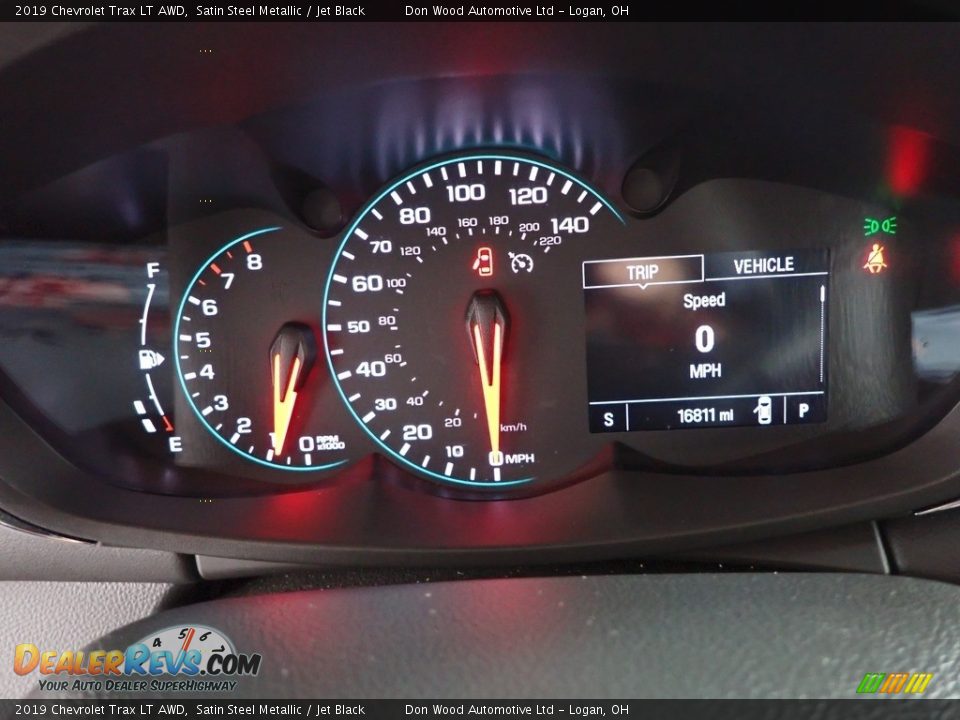 2019 Chevrolet Trax LT AWD Satin Steel Metallic / Jet Black Photo #19