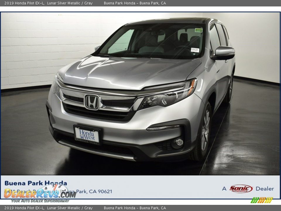 2019 Honda Pilot EX-L Lunar Silver Metallic / Gray Photo #1