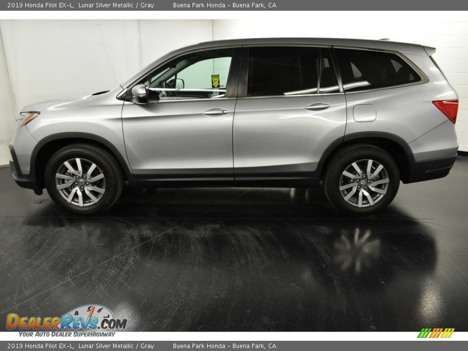 2019 Honda Pilot EX-L Lunar Silver Metallic / Gray Photo #4