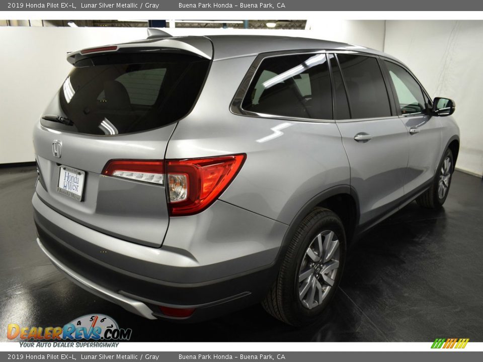 2019 Honda Pilot EX-L Lunar Silver Metallic / Gray Photo #7