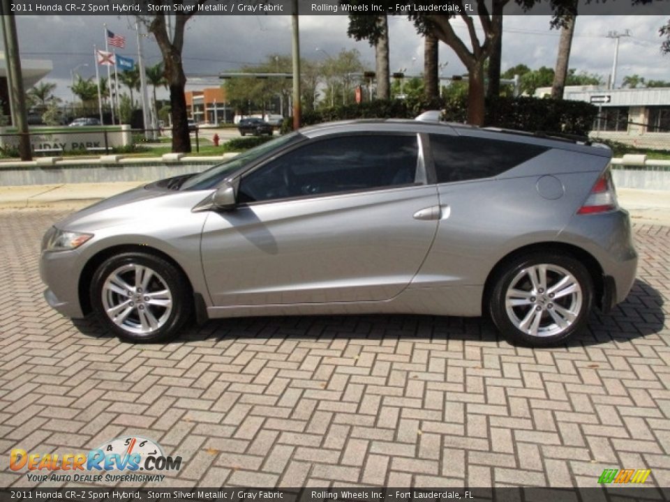 2011 Honda CR-Z Sport Hybrid Storm Silver Metallic / Gray Fabric Photo #3
