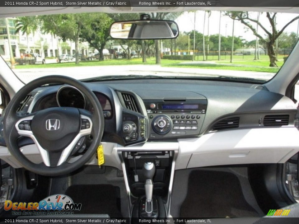 2011 Honda CR-Z Sport Hybrid Storm Silver Metallic / Gray Fabric Photo #4