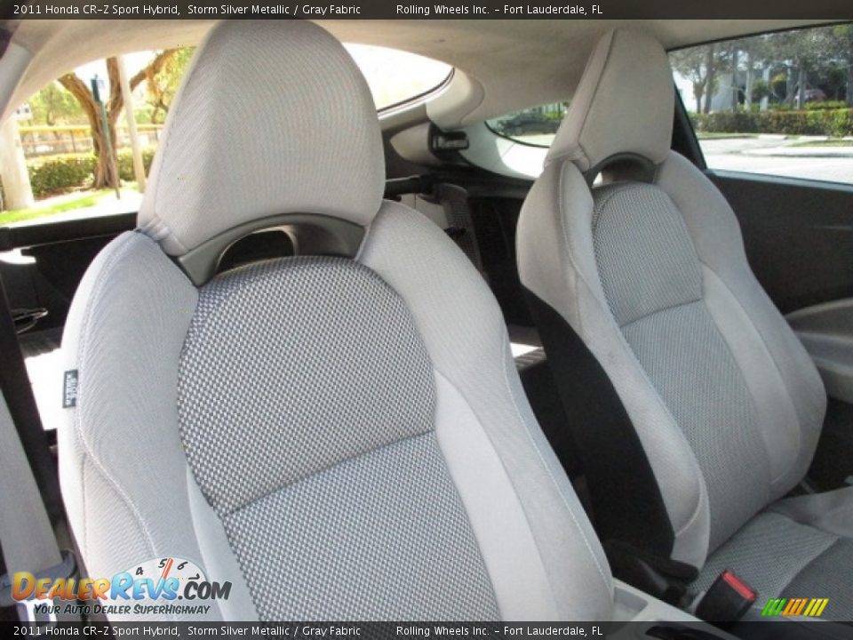 2011 Honda CR-Z Sport Hybrid Storm Silver Metallic / Gray Fabric Photo #6