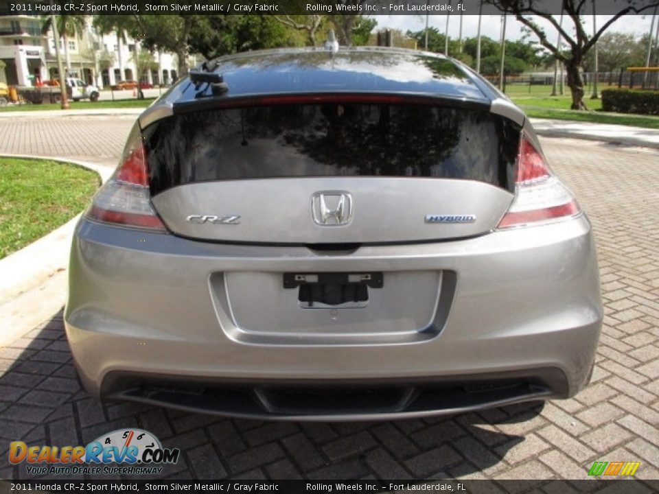 2011 Honda CR-Z Sport Hybrid Storm Silver Metallic / Gray Fabric Photo #7