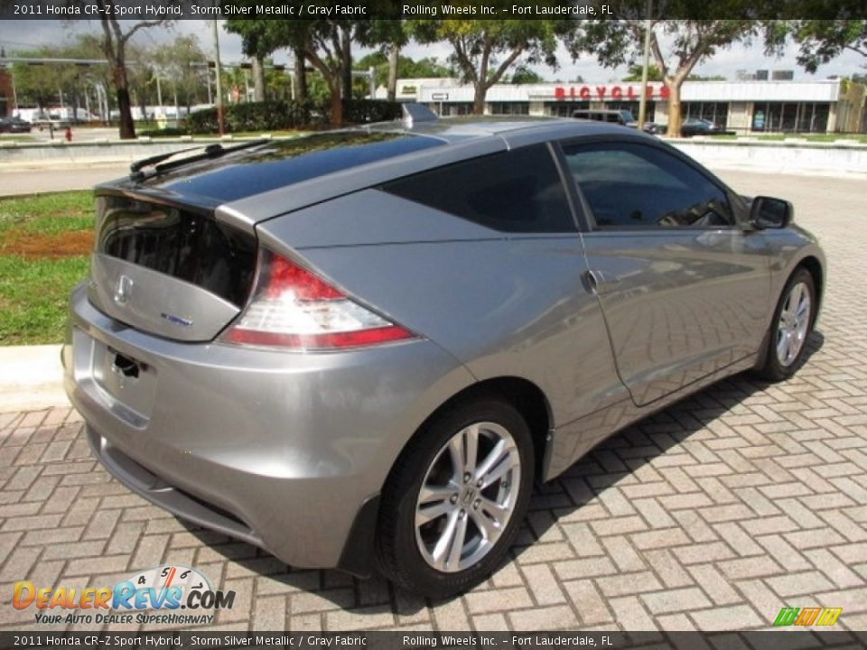 2011 Honda CR-Z Sport Hybrid Storm Silver Metallic / Gray Fabric Photo #9