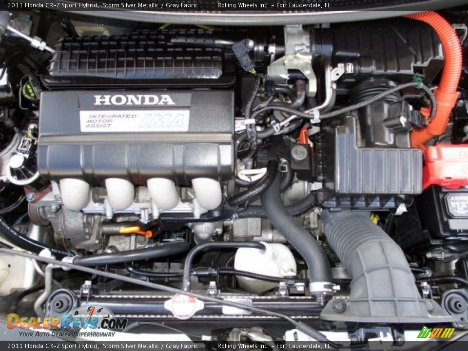 2011 Honda CR-Z Sport Hybrid Storm Silver Metallic / Gray Fabric Photo #10