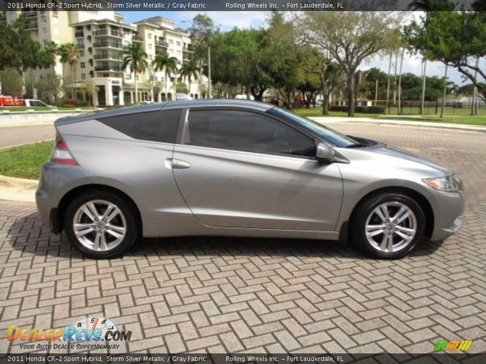 2011 Honda CR-Z Sport Hybrid Storm Silver Metallic / Gray Fabric Photo #11