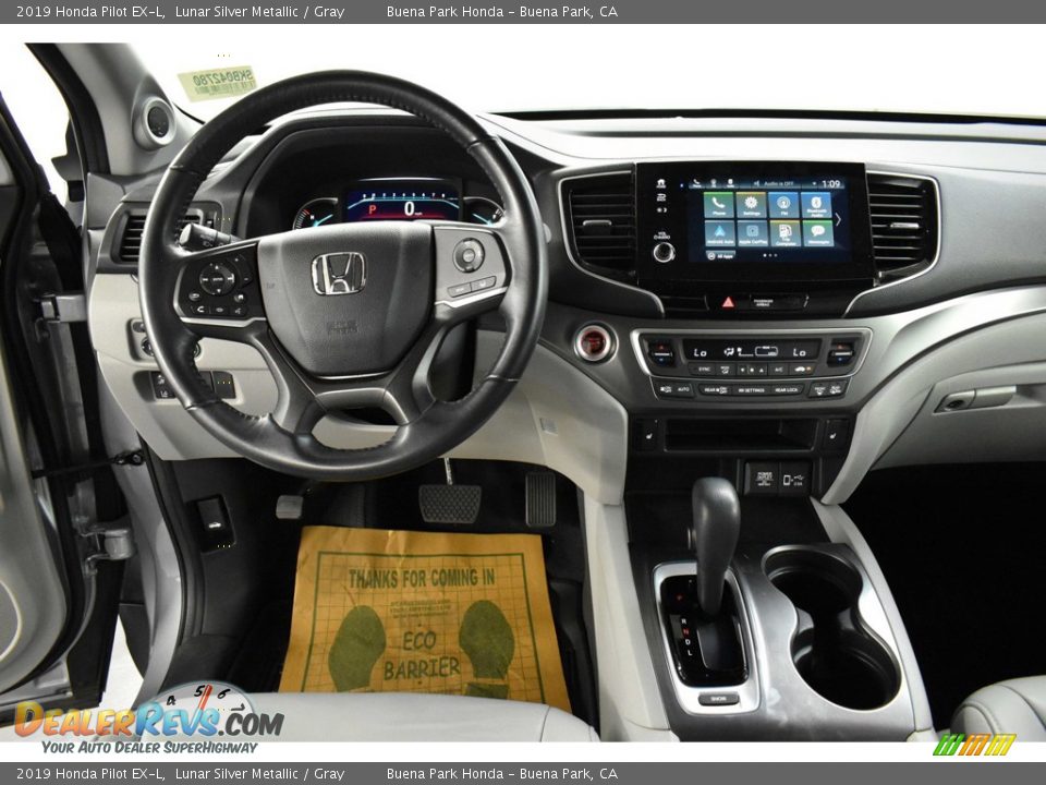 2019 Honda Pilot EX-L Lunar Silver Metallic / Gray Photo #16