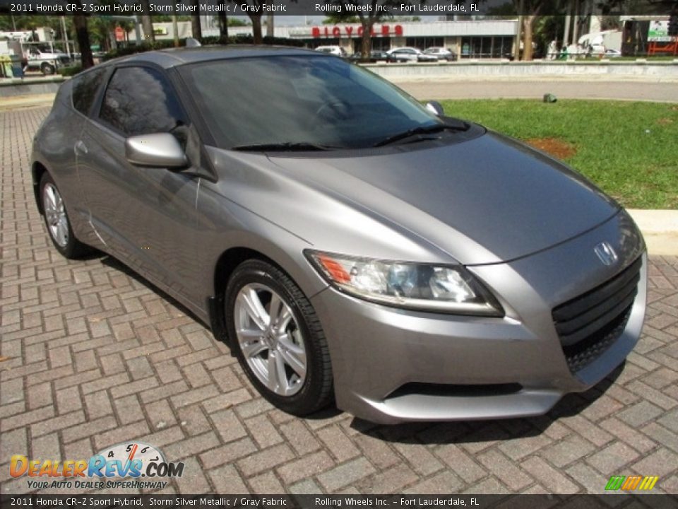 2011 Honda CR-Z Sport Hybrid Storm Silver Metallic / Gray Fabric Photo #13