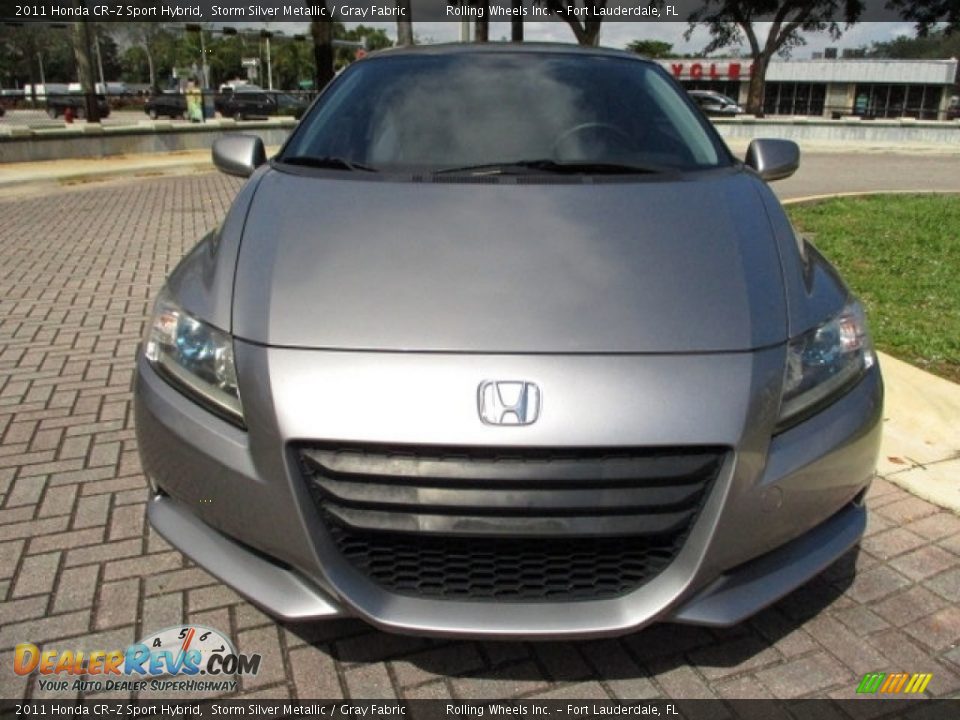 2011 Honda CR-Z Sport Hybrid Storm Silver Metallic / Gray Fabric Photo #14