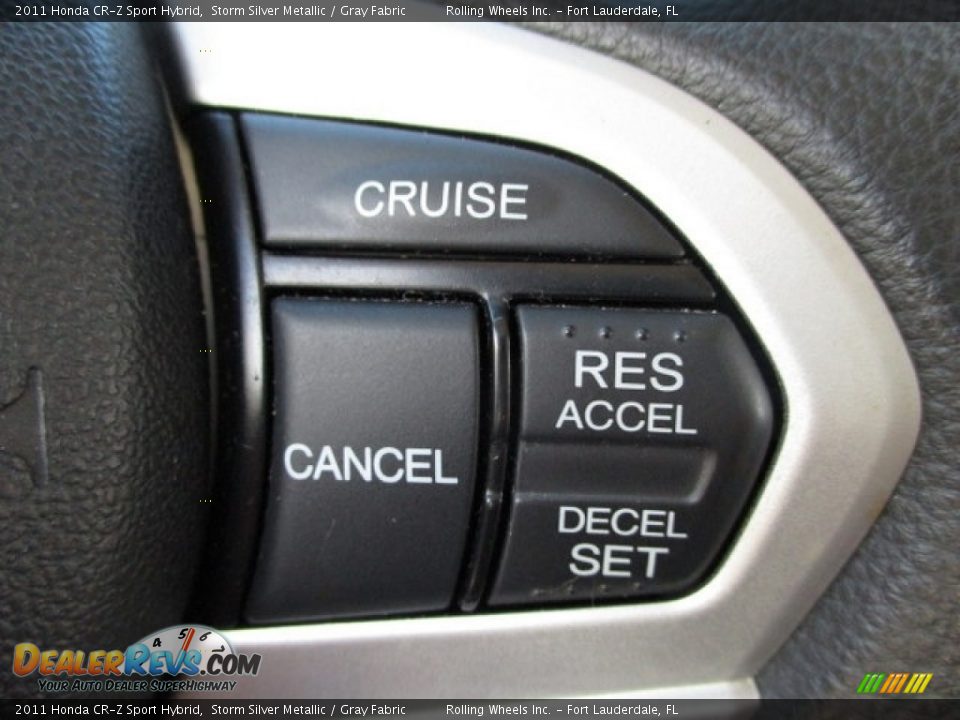 2011 Honda CR-Z Sport Hybrid Storm Silver Metallic / Gray Fabric Photo #15