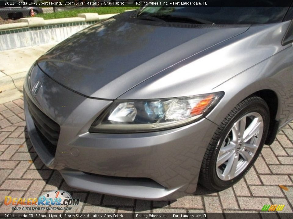 2011 Honda CR-Z Sport Hybrid Storm Silver Metallic / Gray Fabric Photo #18