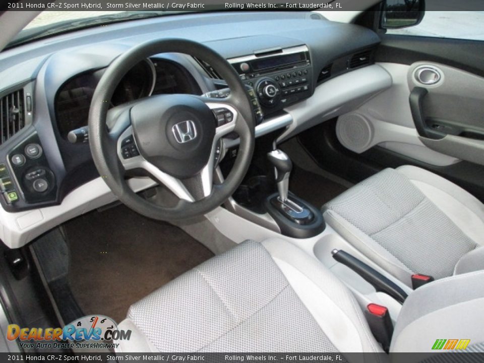 2011 Honda CR-Z Sport Hybrid Storm Silver Metallic / Gray Fabric Photo #19