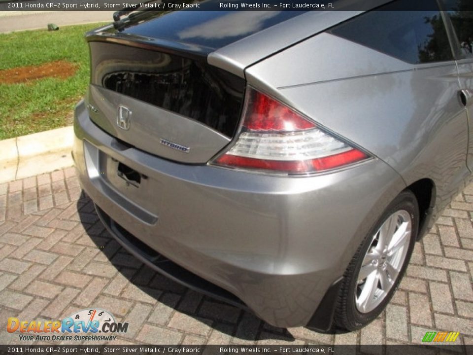 2011 Honda CR-Z Sport Hybrid Storm Silver Metallic / Gray Fabric Photo #22