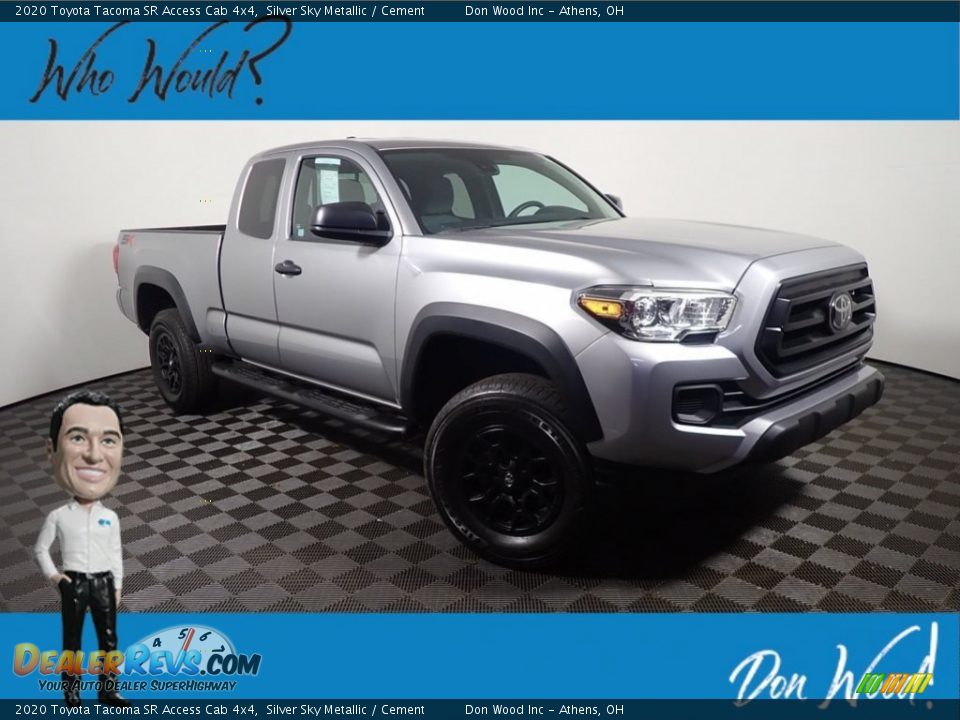 2020 Toyota Tacoma SR Access Cab 4x4 Silver Sky Metallic / Cement Photo #1