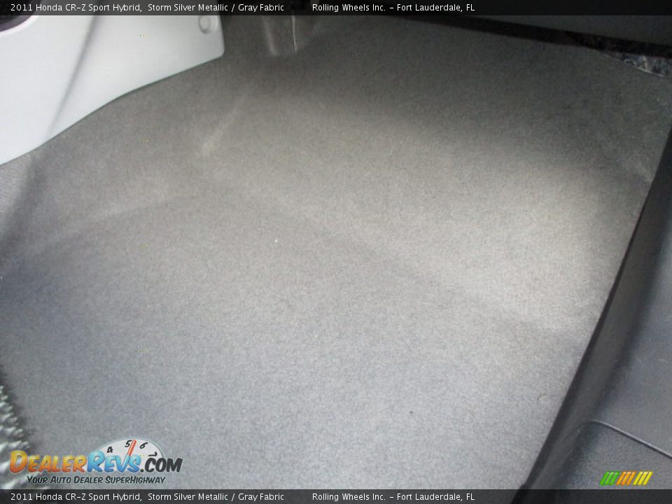 2011 Honda CR-Z Sport Hybrid Storm Silver Metallic / Gray Fabric Photo #24