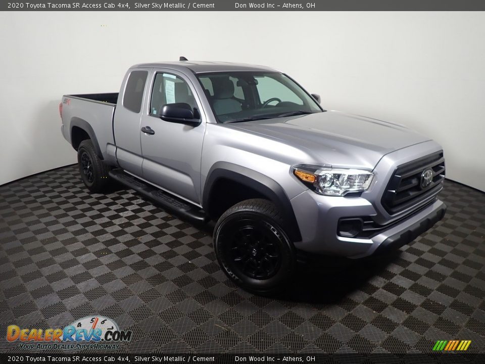 2020 Toyota Tacoma SR Access Cab 4x4 Silver Sky Metallic / Cement Photo #3