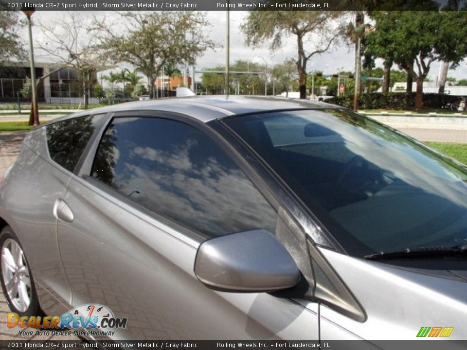 2011 Honda CR-Z Sport Hybrid Storm Silver Metallic / Gray Fabric Photo #25