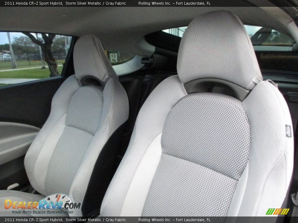 2011 Honda CR-Z Sport Hybrid Storm Silver Metallic / Gray Fabric Photo #27