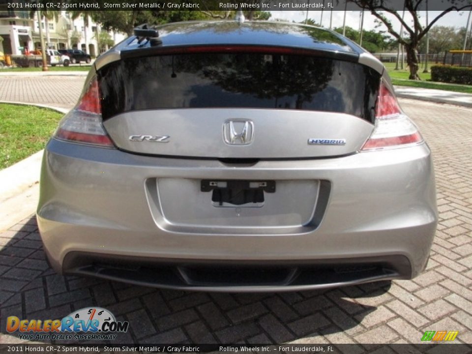 2011 Honda CR-Z Sport Hybrid Storm Silver Metallic / Gray Fabric Photo #28