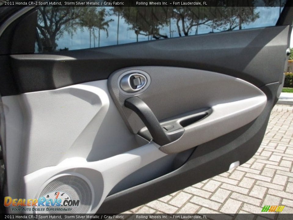 2011 Honda CR-Z Sport Hybrid Storm Silver Metallic / Gray Fabric Photo #29