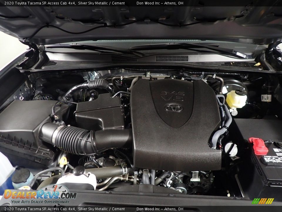 2020 Toyota Tacoma SR Access Cab 4x4 Silver Sky Metallic / Cement Photo #7