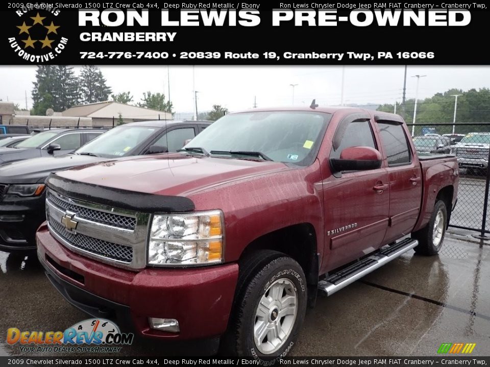 2009 Chevrolet Silverado 1500 LTZ Crew Cab 4x4 Deep Ruby Red Metallic / Ebony Photo #1