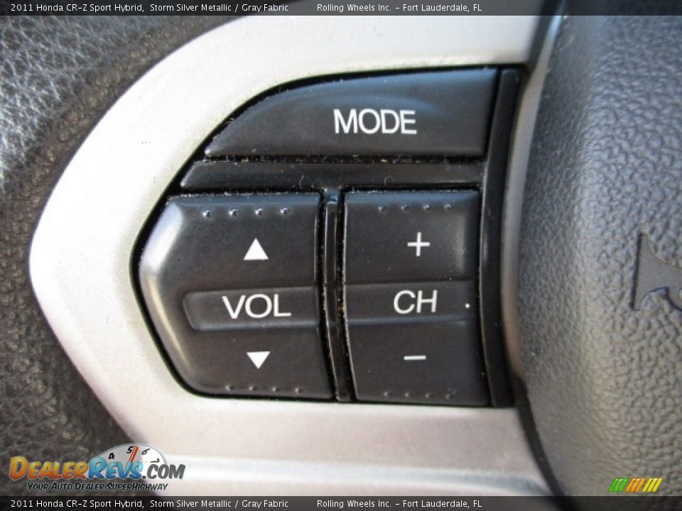 2011 Honda CR-Z Sport Hybrid Storm Silver Metallic / Gray Fabric Photo #30