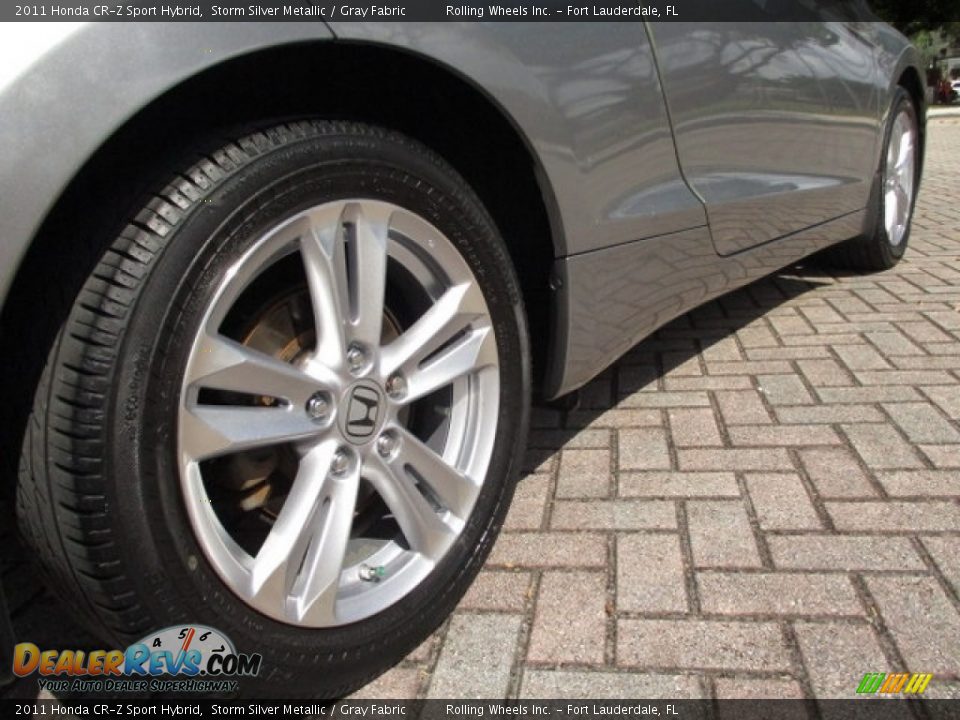 2011 Honda CR-Z Sport Hybrid Storm Silver Metallic / Gray Fabric Photo #31